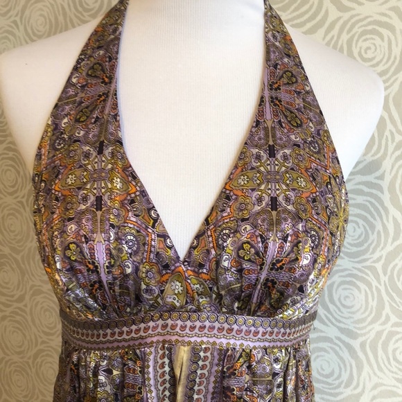 LAUNDRY by SHELLI SEGAL Chiffon Halter Dress - Picture 2 of 7